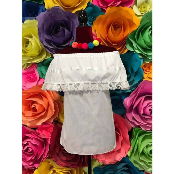 Mexican blouse only handmade and embroidered - Picture 3 of 6